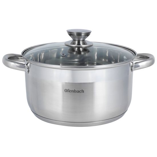 Кастрюля 6 л. из нержавеющей стали Ofenbach NB 100514