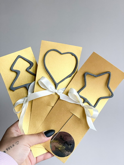 Бенгальские огни (Свечи) Сердечко 30 сек., 18 см, 1 шт.