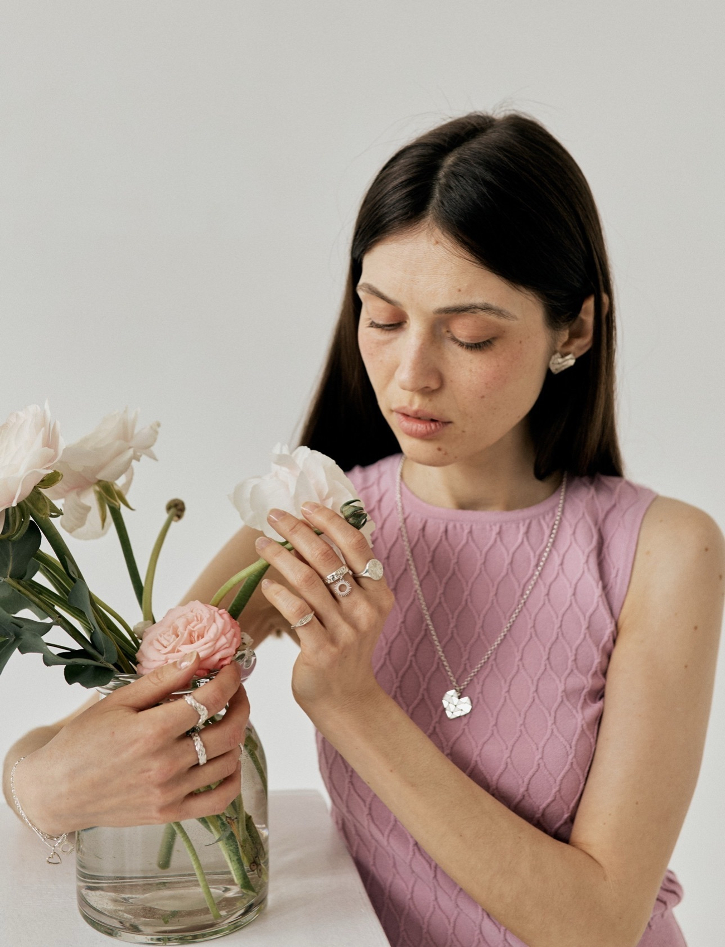 Подвеска Сердце змейка рубика