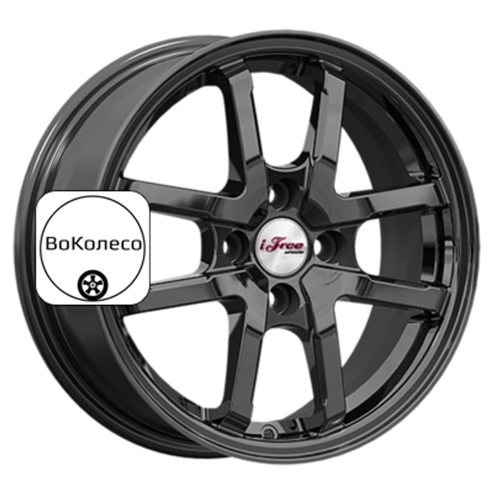 6x15/4x100 ET45 D54,1 Грид (КС1082) BK iFree