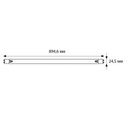 EFL-T8-30-UVCB-G13-CU-V Лампа ультрафиолетовая бактерицидная. Спектр UVC 253.7нм. Картон. ТМ Volpe