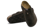 Boston Birkenstock Soft Footbed Suede "Mocha"