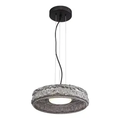 SL6143.413.01 Светильник подвесной ST-Luce черный/дымчатый LED 1*15W 4000K АНТИК