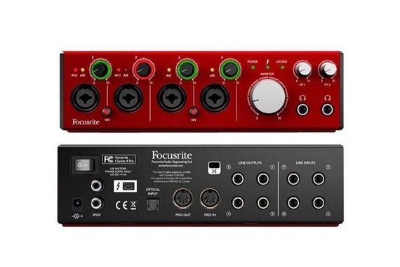 FOCUSRITE Clarett 4Pre Thunderbolt