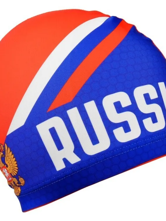 Набор для плавания взрослый Russia: шапочка+беруши+зажим для носа, обхват 54-60 см