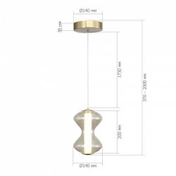 Подвесной светильник ST-Luce SPINE SL6136.203.01