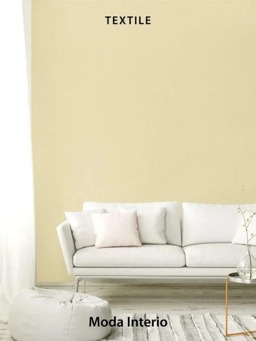 Обои флизелиновые 1.06, виниловые желтые однотонные Textile (Moda Interio) метровые под ткань на кухню