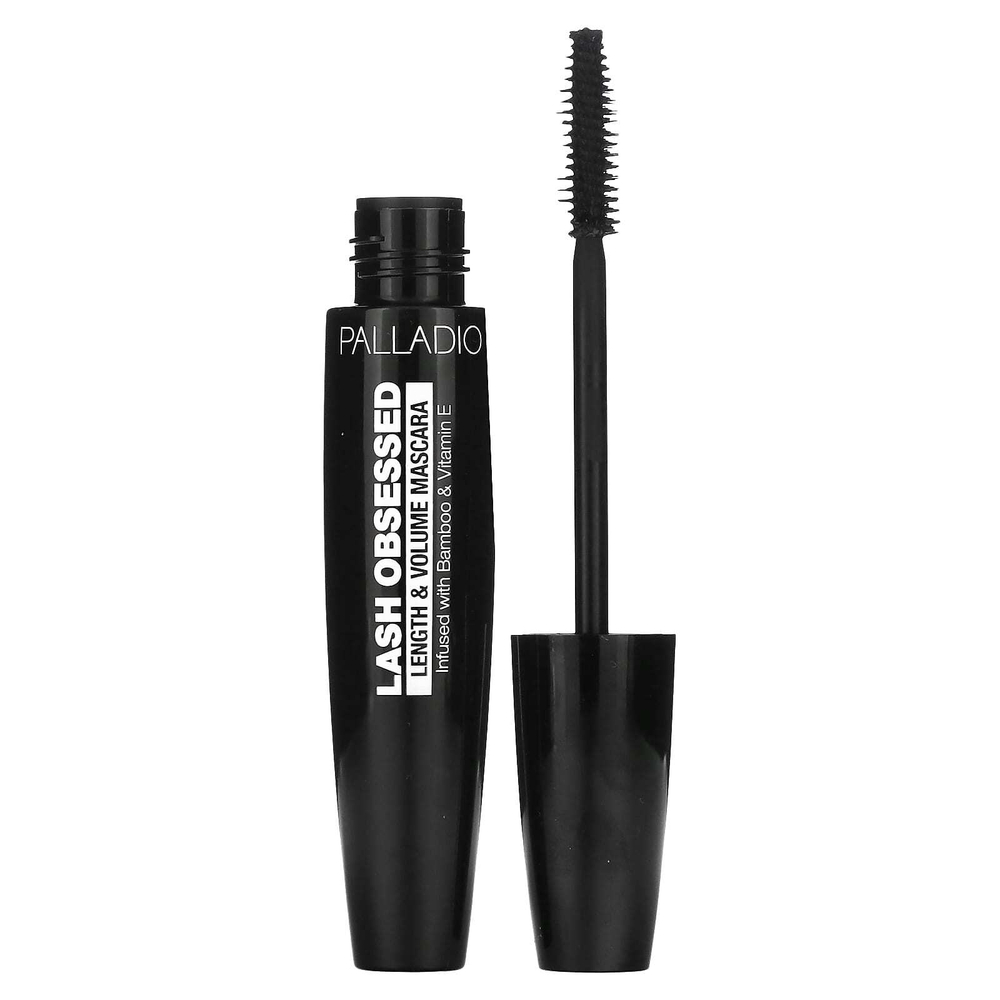 Palladio, Lash Obsess, тушь для увеличения длины и объема, черная, 12 мл (0,41 жидк. унц.)