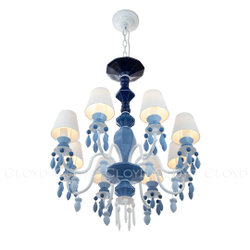 Люстра Cloyd LOTTIE-D C8 / Ø68 см- голубая керамика (арт.11455)