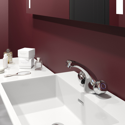 Смеситель для раковины 1/2 кер. MIXLINE ML02-04 п/шпильку (без подводки)