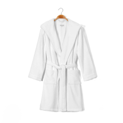 Халат махровый с капюшоном Casual Avenue Chicago белый фото