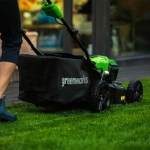 Аккумуляторная газонокосилка Greenworks GD40LM46SP 40В (1 x 6 Ач, ЗУ) нож 46 см, 2506807UF
