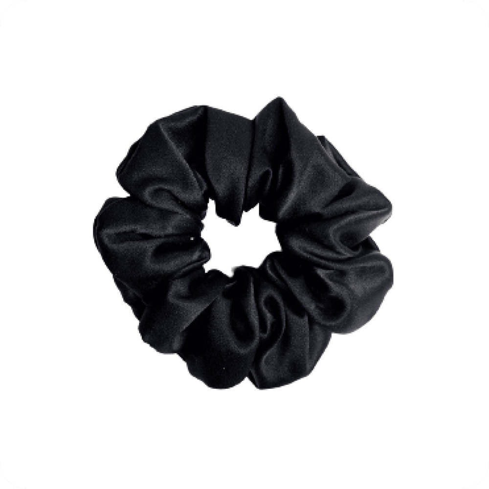 Шелковая резинка средняя Черная