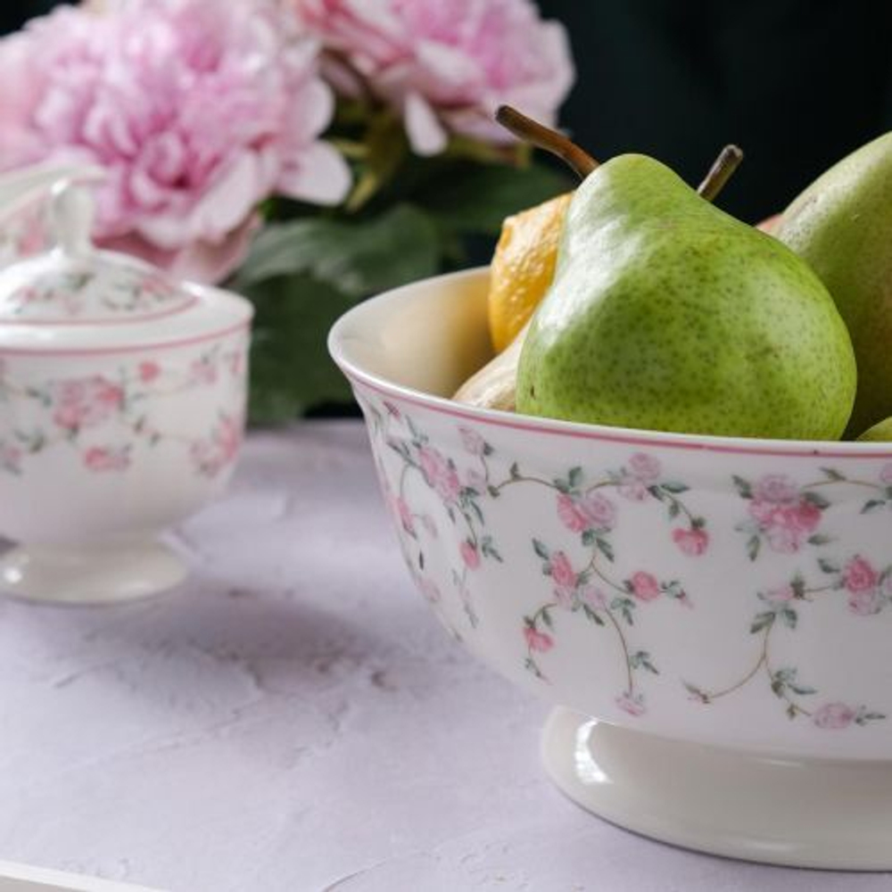 Салатник d=21 cм,фарфор "NOBLE" серия "Retro Ritz-La Vie En Rose"