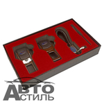 Заглушка ремня безопасности НАБОР "СУБАРУ" (2заглушки+брелок+отвертка)