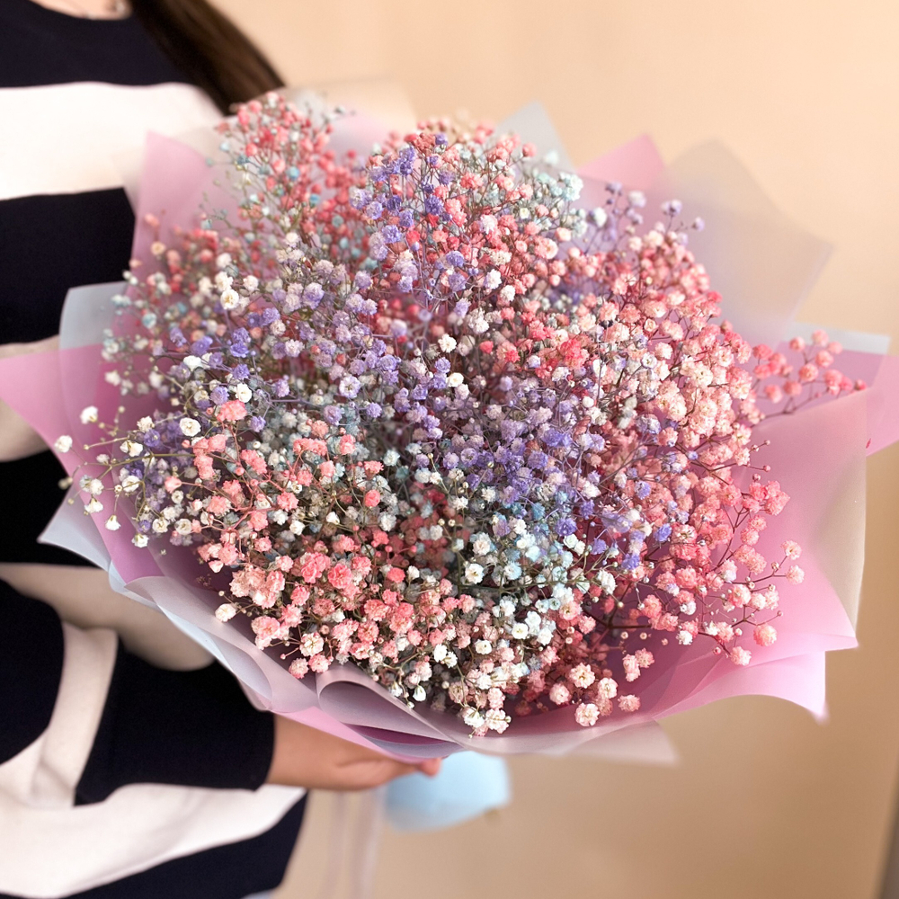 Букет из разноцветной Гипсофилы 5 шт