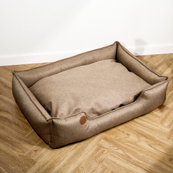 Лежанка из рогожки, коричневый Rachel WOW