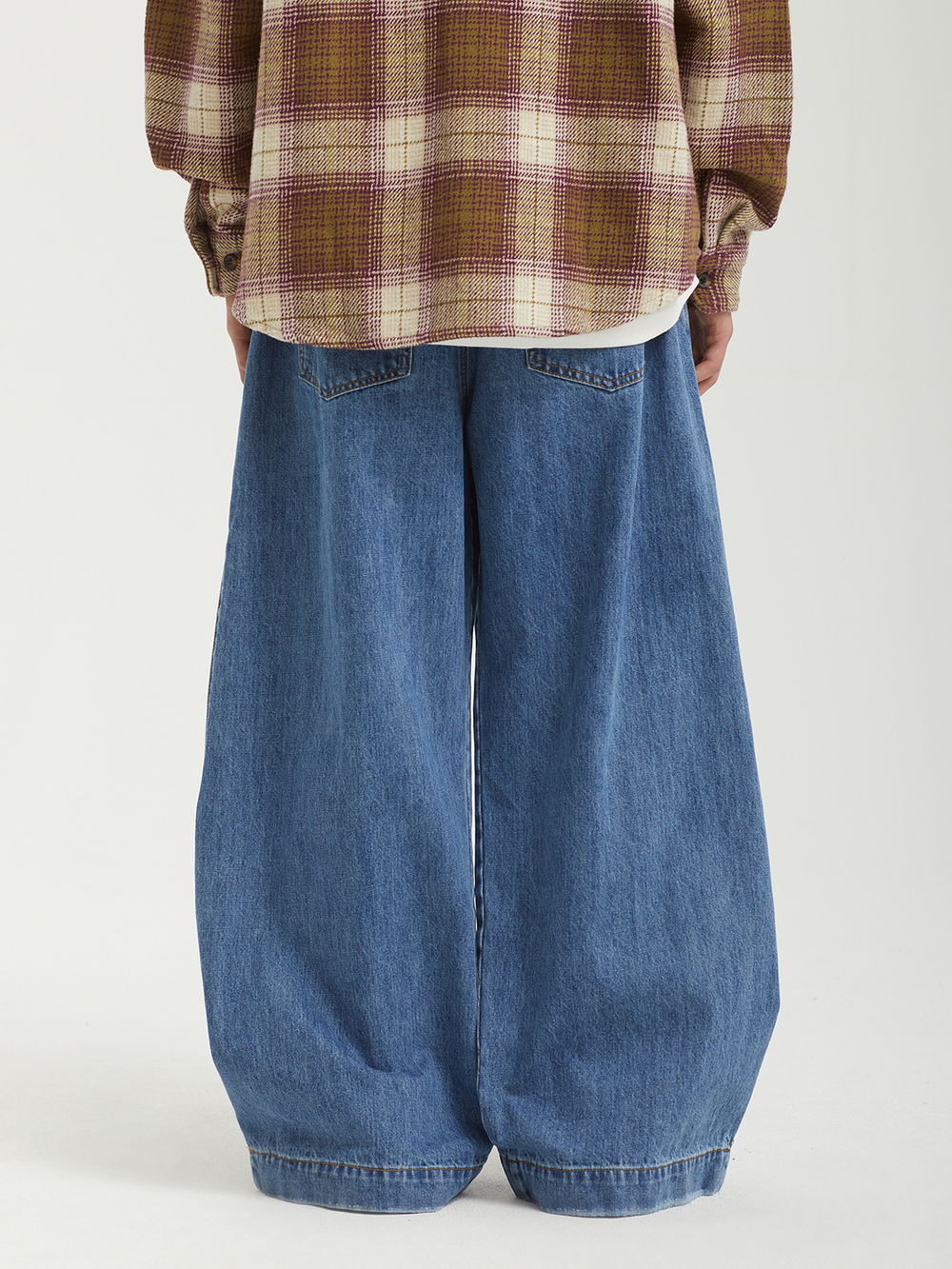 Джинсы (Wide Fit) Wide Curved Denim Pants