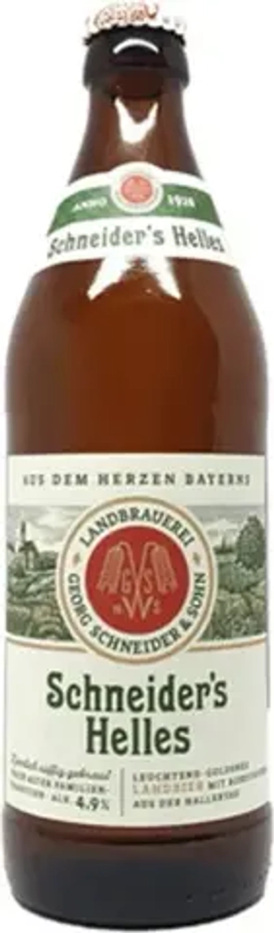 Пиво Шнайдерс Хеллес / Schneider's Helles 0.5 - стекло