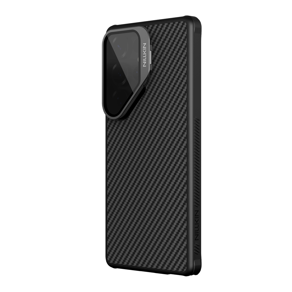Чехол из карбона с MagSafe для Samsung Galaxy S25 Ultra, серия CarboProp Magnetic (версия с прозрачной крышкой) от Nillkin