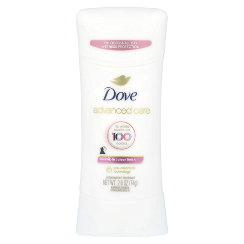 Dove, Дезодорант-антиперспирант Advanced Care, невидимый, «Прозрачное покрытие», 74 г