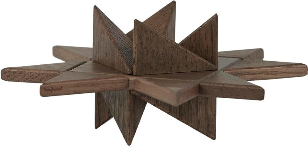 Статуэтка Boyhood Frobel Star, дерево, 8,4 см, коричневая · арт. fabr 400035