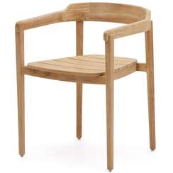 Стул Icaro из массива тика с натуральной отделкой