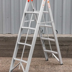 Стремянка складная алюминевая бытовая ( 4 ступени) Forsage F-TL603-4