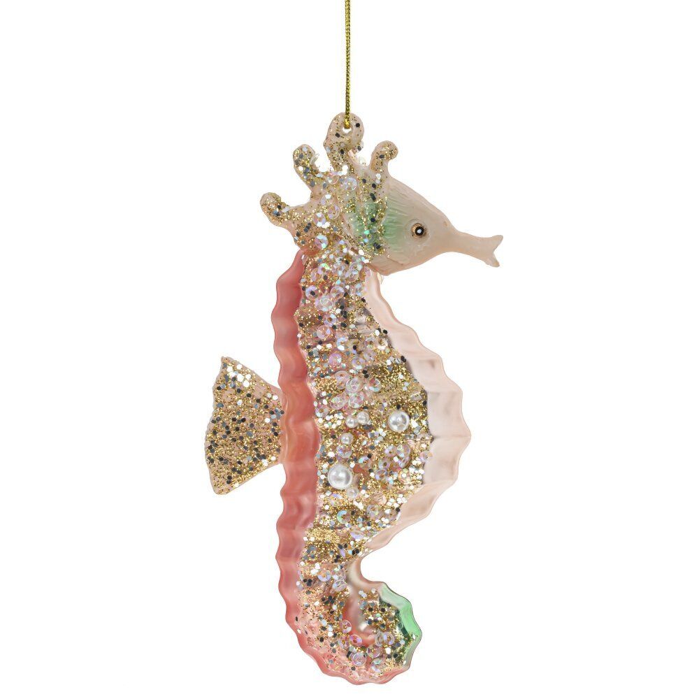 GAEM Украшение новогоднее "Морской конек", L7 W4 H13,5 см, 2в.