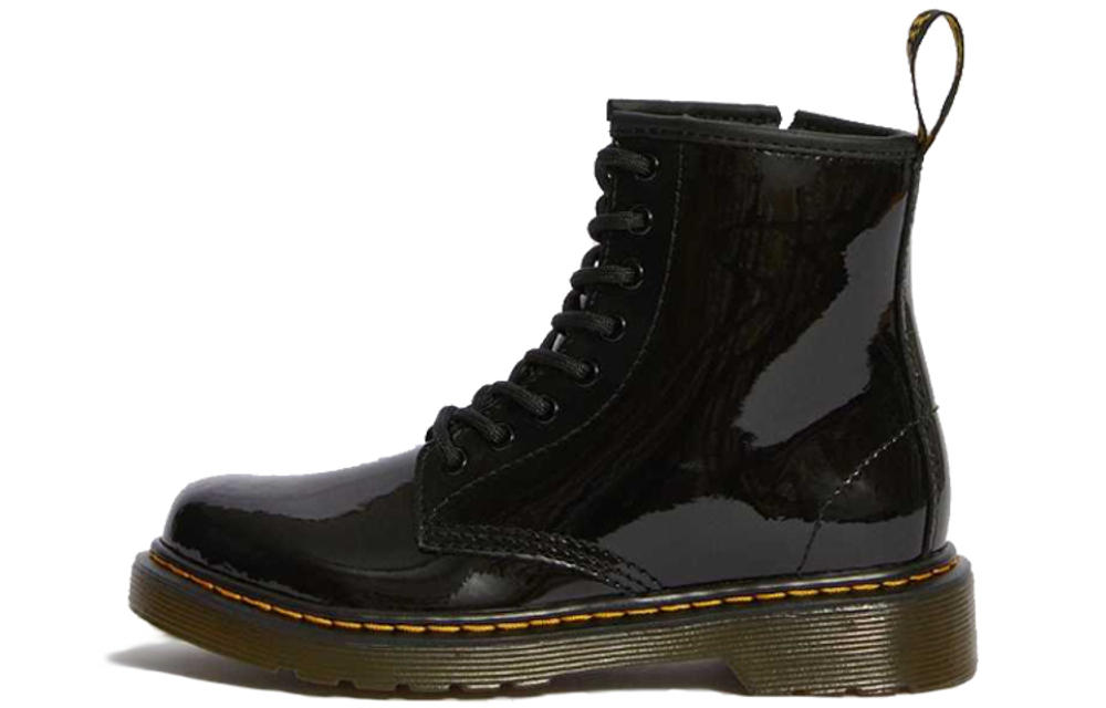 Toddler Dr.Martens/Dr. Martin 1460 Junior Patent Leather Ankle Boots Martin Boots Black