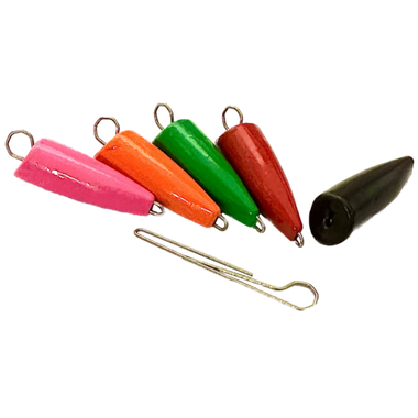 Груз Разборный Пуля AMFishing цвет Ассорти d=0.6мм 12г 5шт