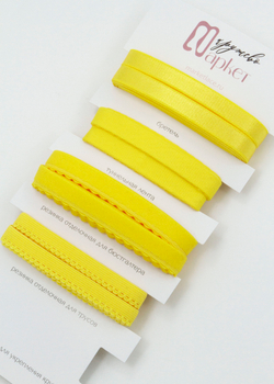 Подборка бельевых резинок манго + застежка для бюстгальтера текстильная