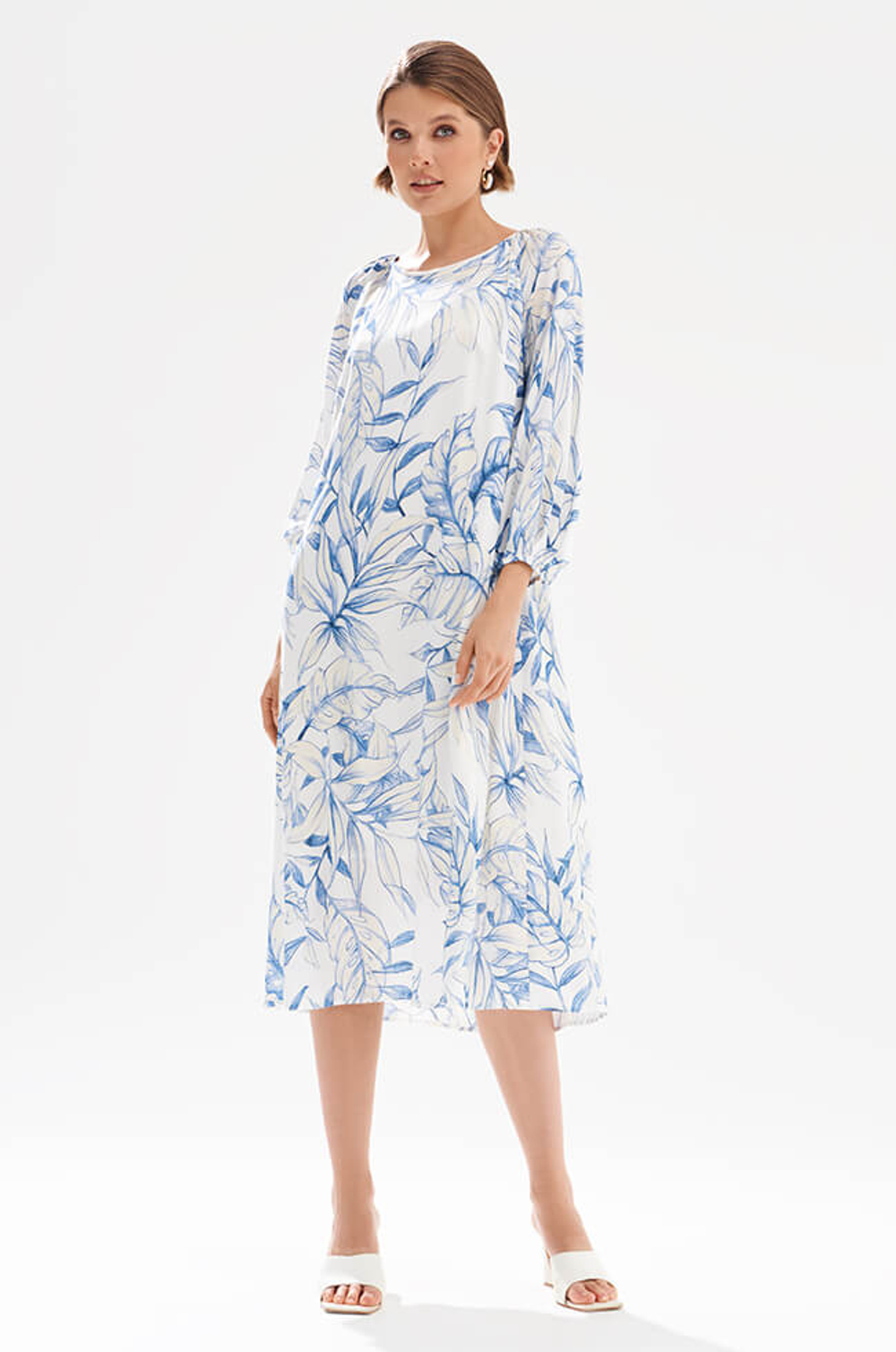 51768 Платье женское (синий принт)