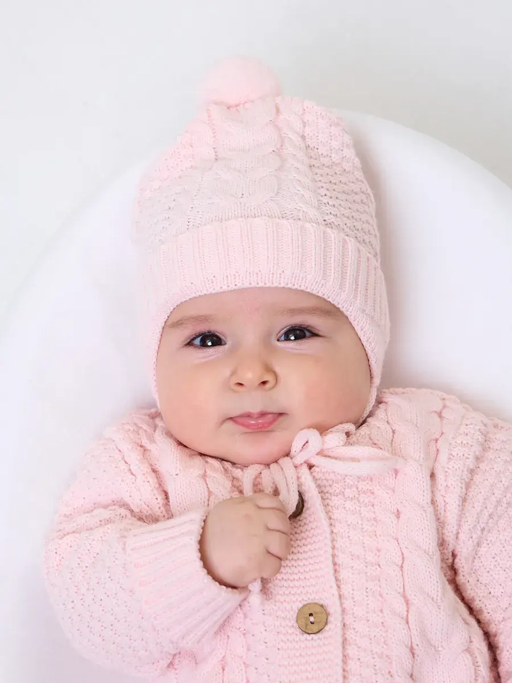 вязаный комбинезон для новорожденных