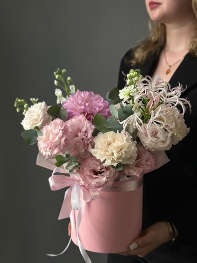 Цветы в коробке «Вдохновение»