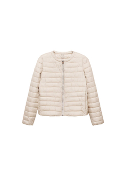 Короткий стеганый анорак с карманами