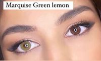 Marquise green (lemon) Светло зеленые Линзы для тёмных глаз