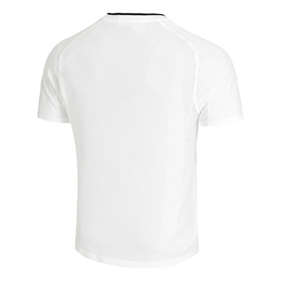 Мужское теннисное поло Wilson Series Seamless Henley Half-Zip 2.0 Polo Men - White, Black