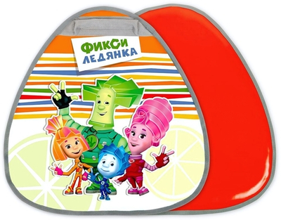 Ледянка мягкая грушевидная 525*500мм "Фиксики на оранжевом"