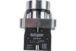 Кнопка Navigator NBI-B-08-R 22 красная 1з 38724