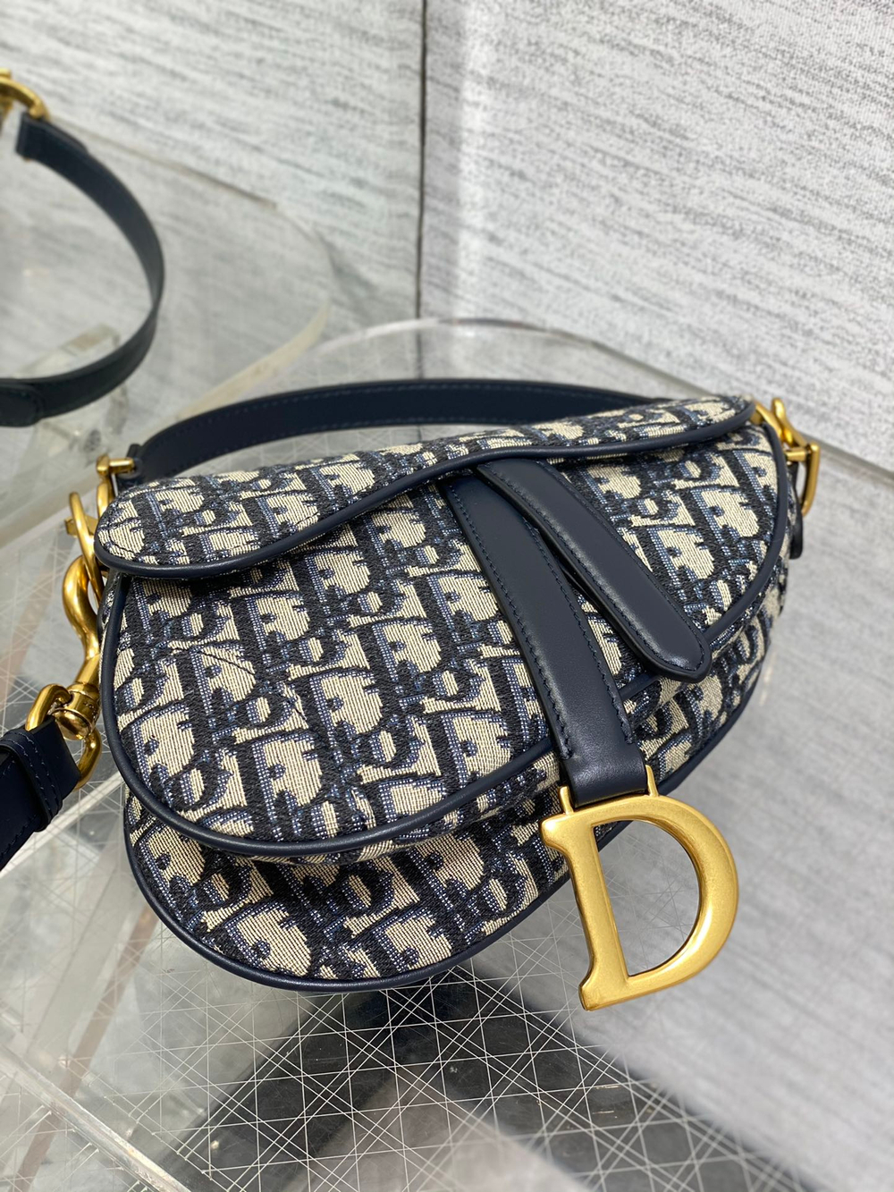 Christian Dior Small Saddle Bag with Strap