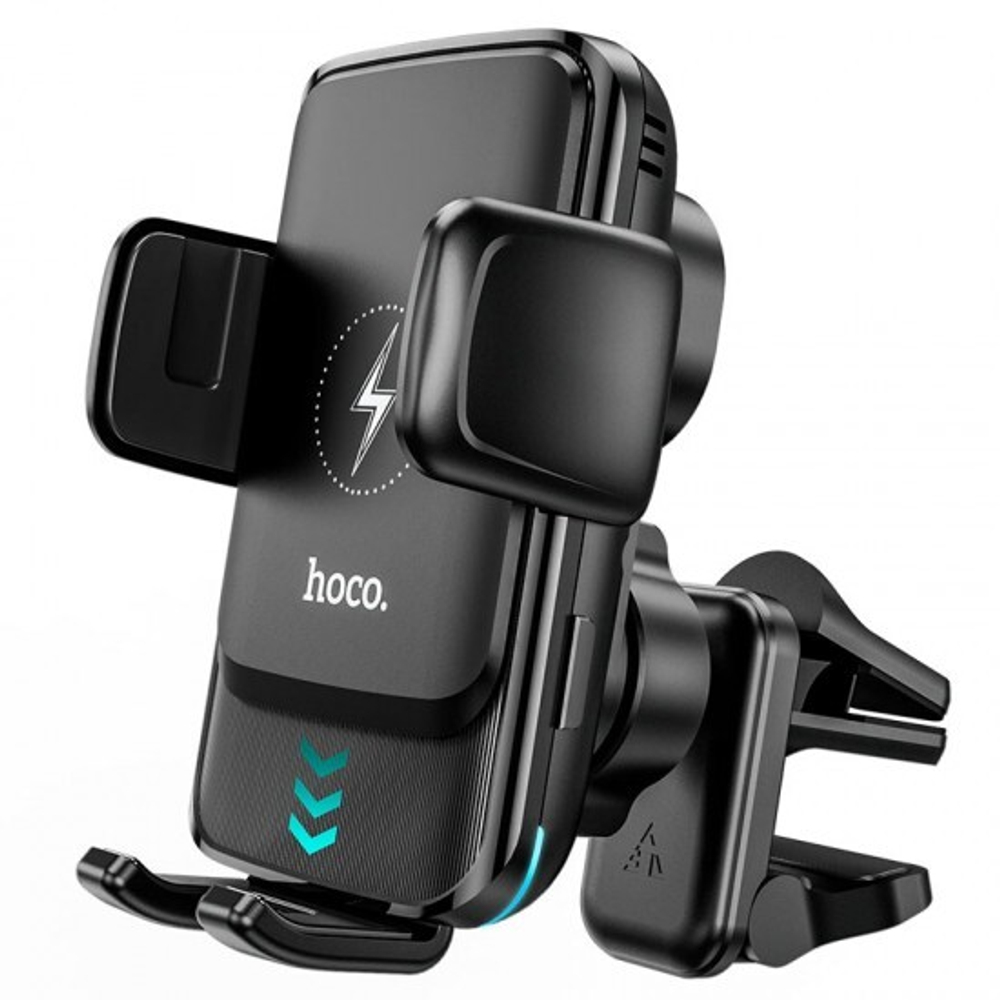 Автомобильный держатель с беспроводной зарядкой Hoco S35, 013265 Черный