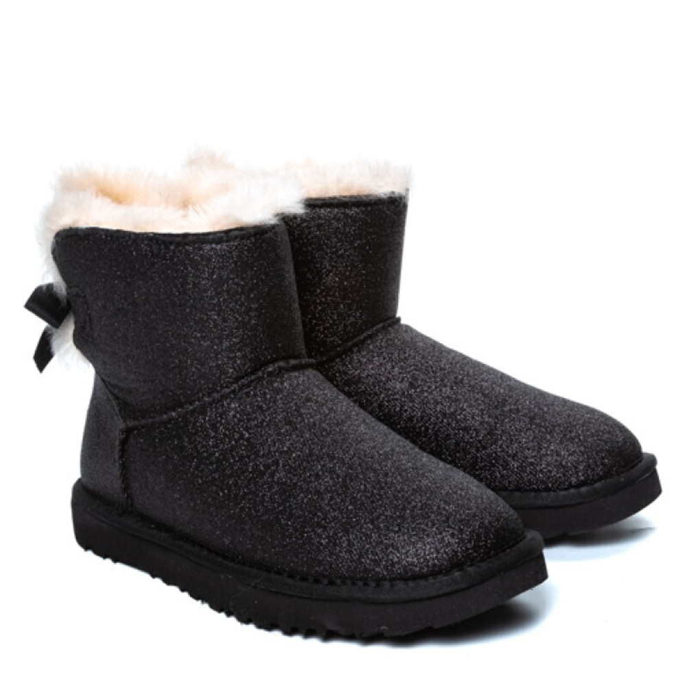 Угги Bailey Bow Mini Sparkle Boot Black