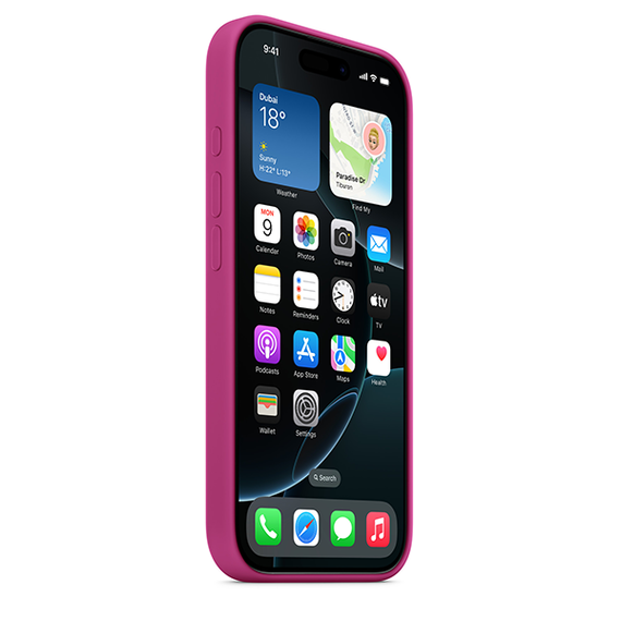 Чехол Apple iPhone 16 Pro Silicone Case with MagSafe Fuchsia MYYN3