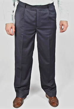 Брюки мужские классические зимние клетка серая 52