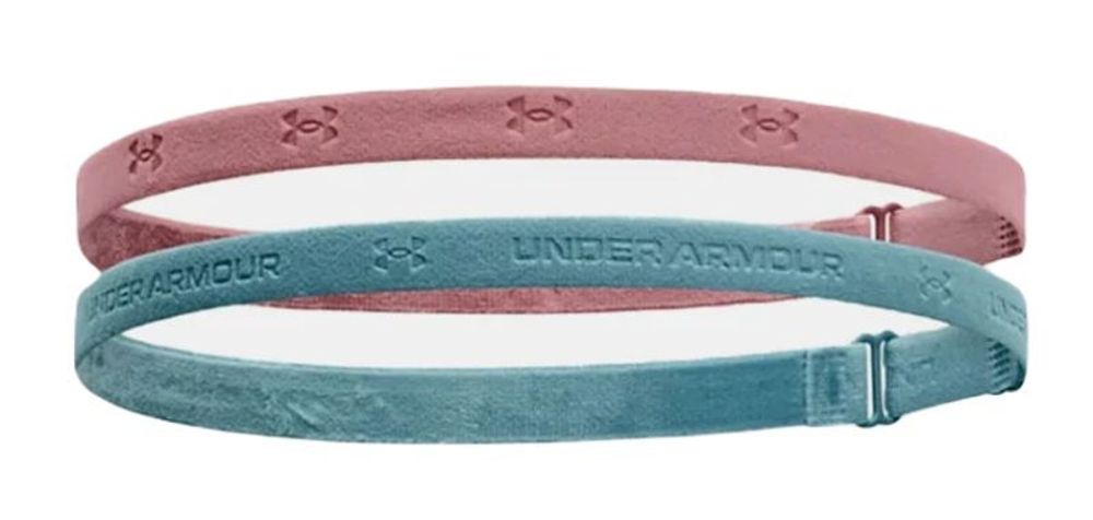 Резинка на голову Under Armour Women&#39;s Adjustable Mini Headbands Under Armour - pink elixir/still wate