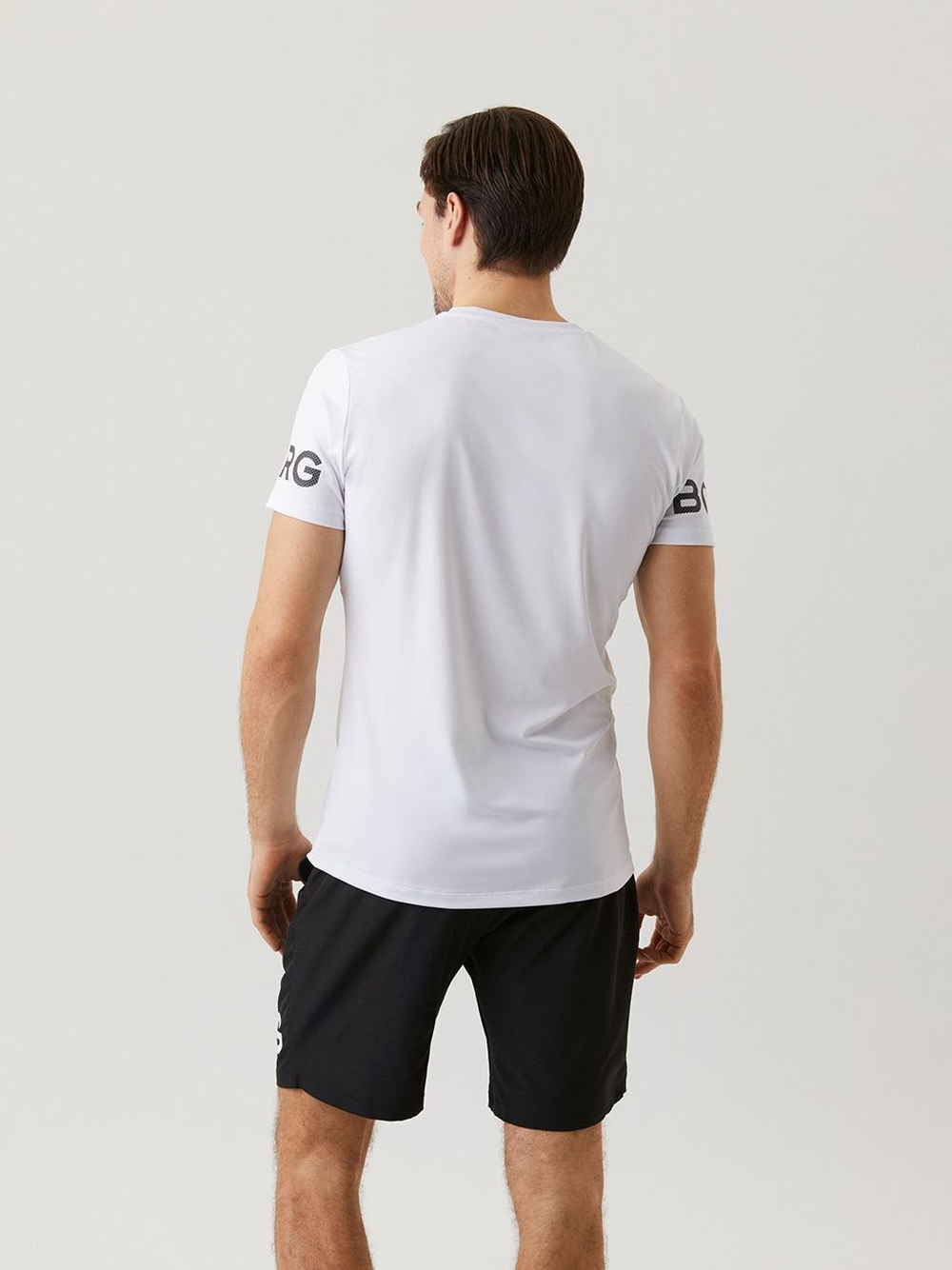 Футболка мужская теннисная Björn Borg Tee Borg M - white