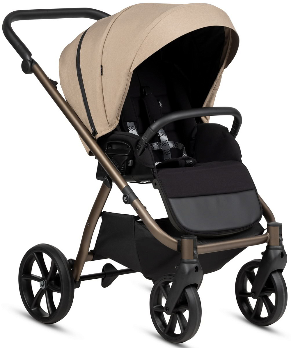 Детская коляска Tutis Uno 6 Plus Essential collection 3 в 1 с автокреслом Beno Beige 1602146 Nougat