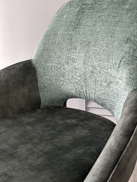 Стул BERRIES 360 град., Зеленый Loris-39, велюр/темно-зеленый 7525-156, велюр/ черный каркас