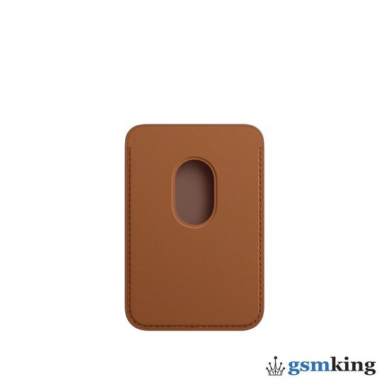 Leather Wallet MagSafe for iPhone Saddle Brown (Золотисто-коричневый)